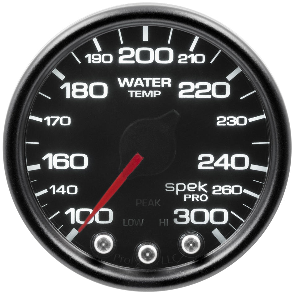 Autometer ATMP34652 Spek-Pro Water Temp Gauge 100-300F 2-1/16
