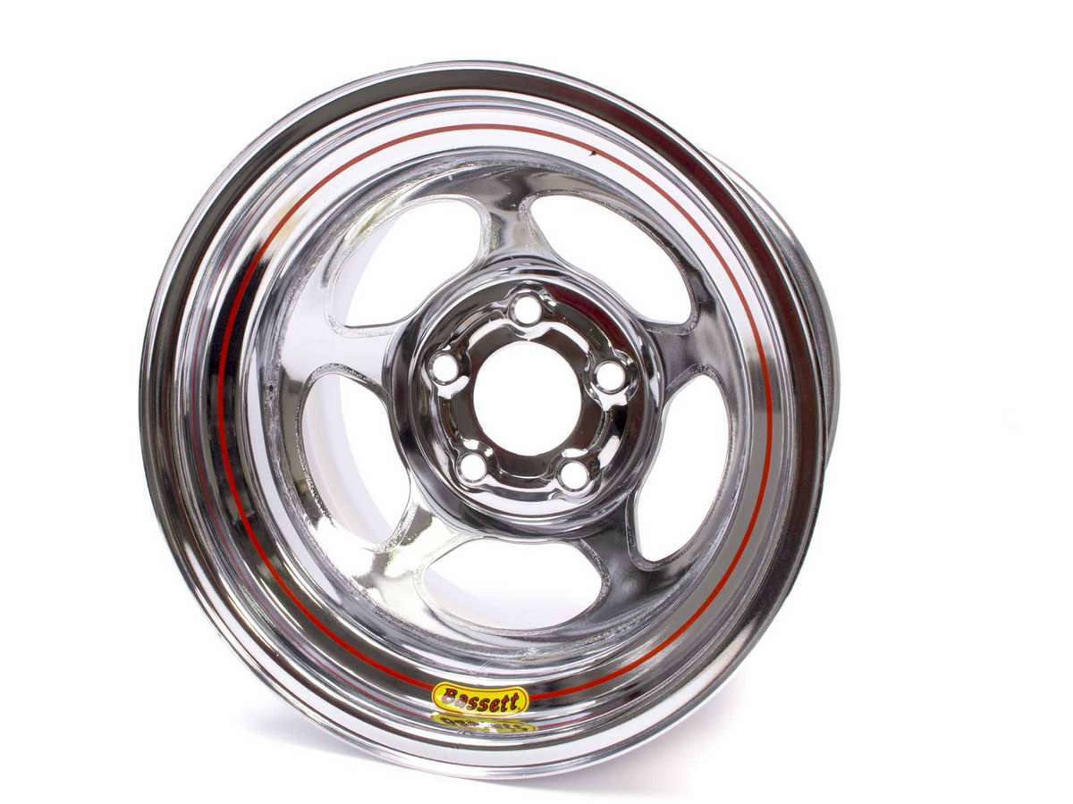 Bassett BAS50L555C 15x10 Chrome Inertia 5x5 5-1/2in BS