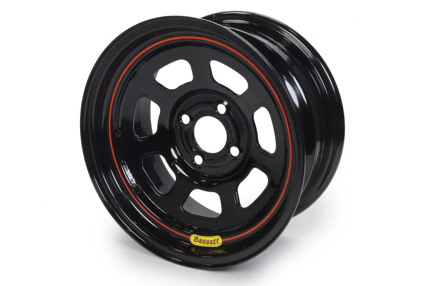 Bassett BAS57SP3 15x7 4x4.25 3in BS D-Hole Lite Black