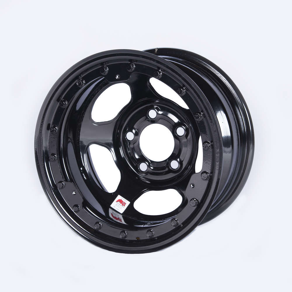 Bassett BAS58A54ILK 15x8 IMCA Black Beadlock Inertia 5x5
