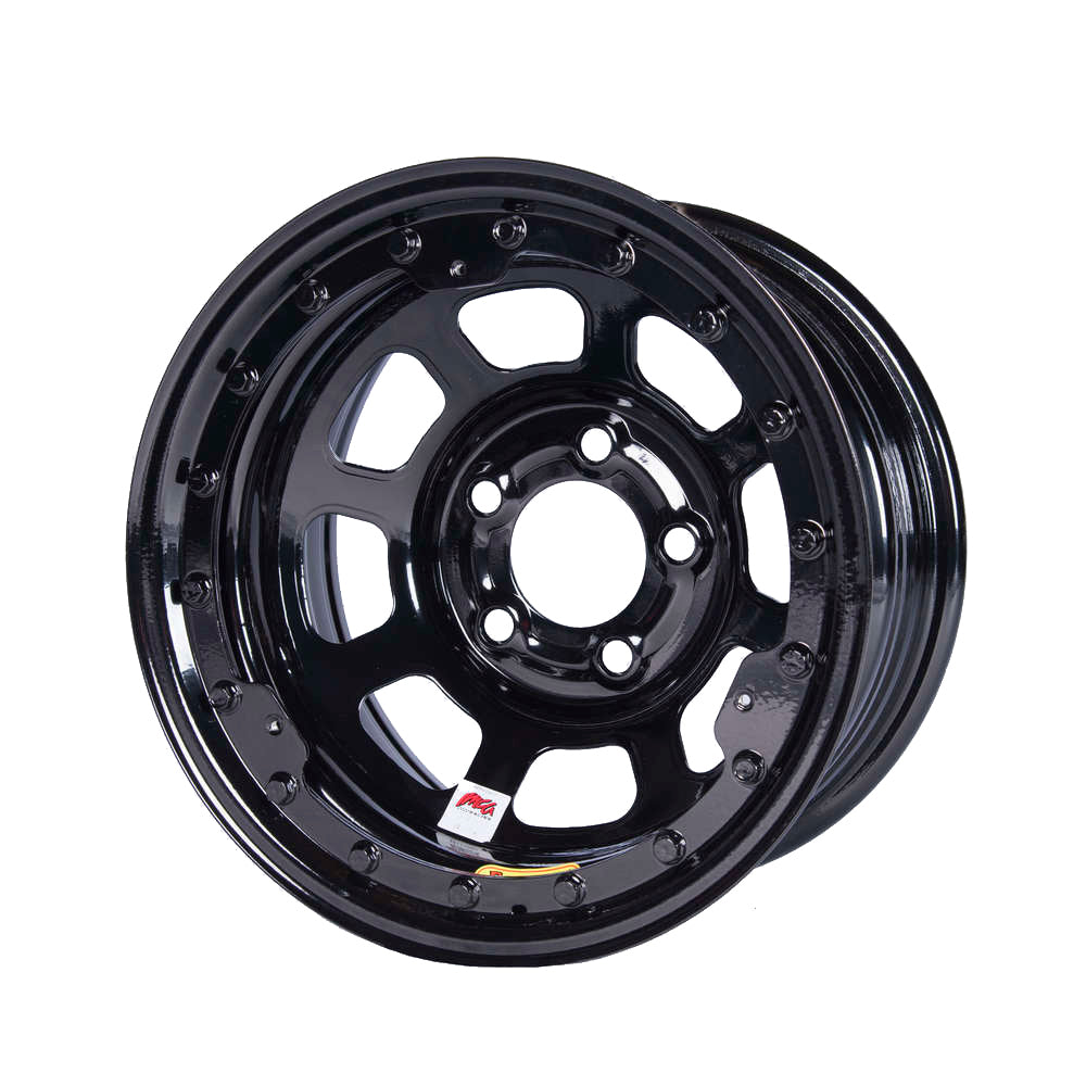 Bassett BAS58D5475ILK Wheel 15x8 IMCA B/Lock 5x5 Black 4.75in BS