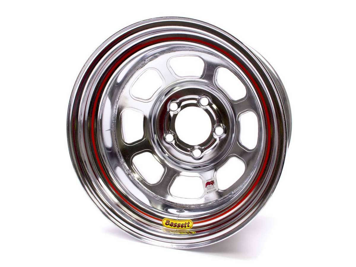 Bassett BAS58D54IC 15x8 Chrome Wheel 5x5 4in BS