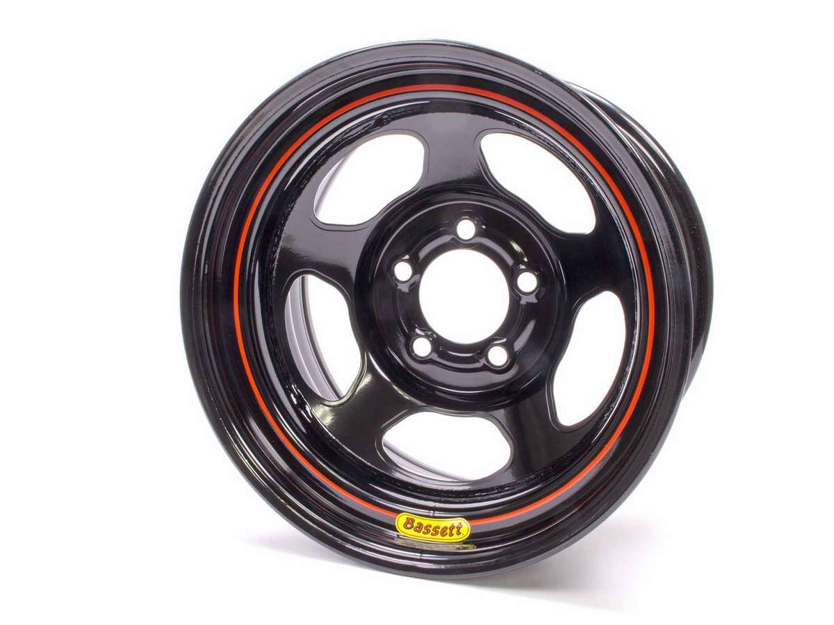 Bassett BAS58RC2EB 15x8 5x4.75 Blk Inertia Armor Edge