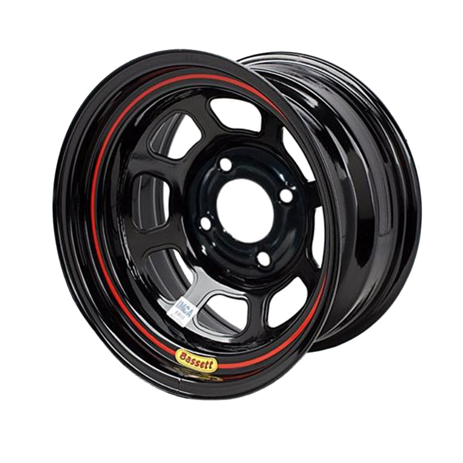 Bassett BAS58S545 15x8 5x5 Black Spun 4.5in BS