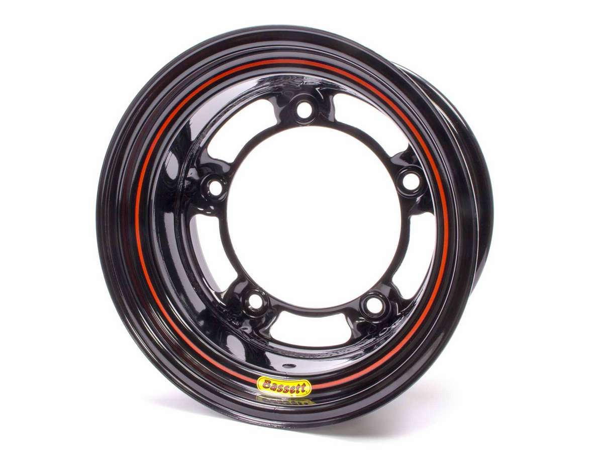 Bassett BAS58SR4 15x8 W/5 Black Spun