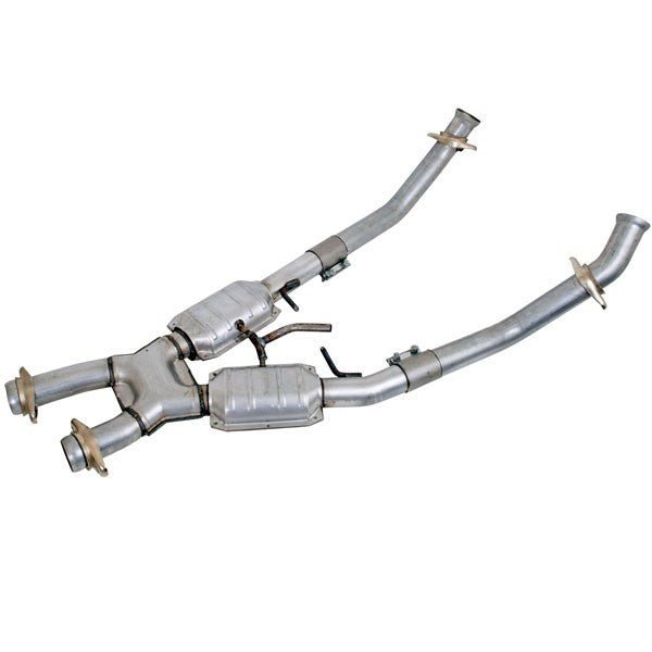 Bbk Performance BBK1662 2.50 X-Pipe w/Converters - 86-93 Mustang 5.0L