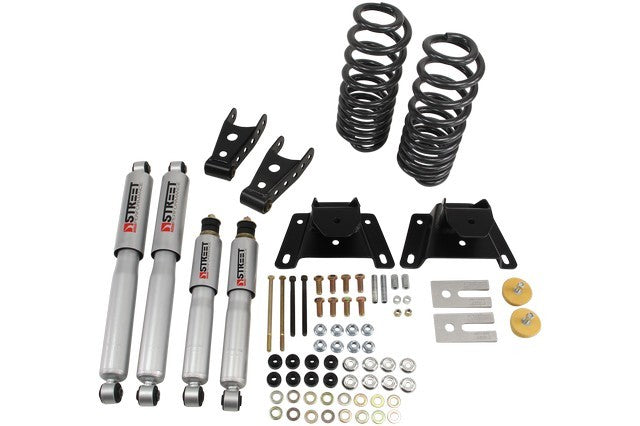Bell Tech BLL924SP Lowering Kit 87-96 Ford F150 Std Cab 2in F/4in R
