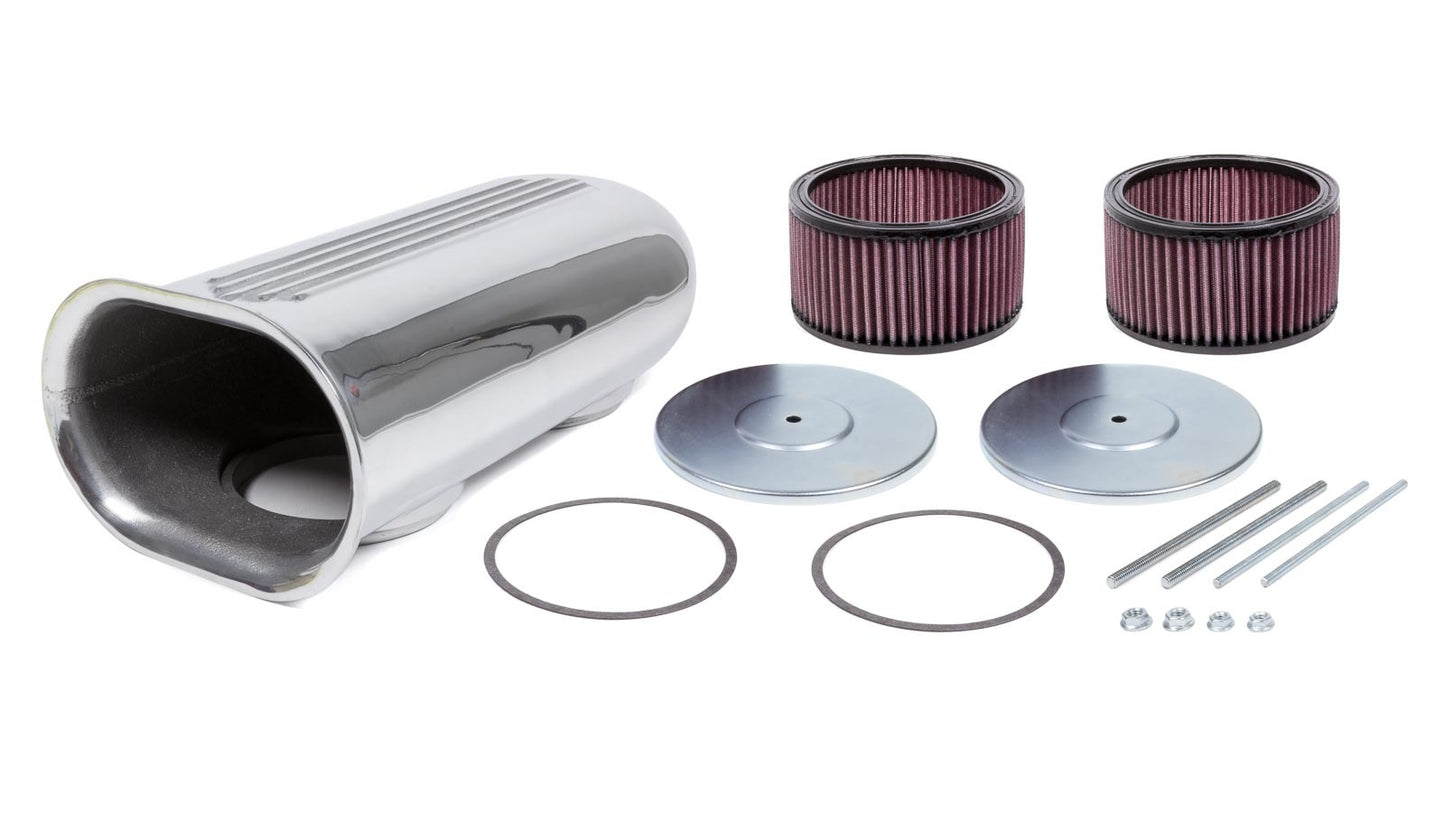 The Blower Shop BLS5510 Dual Carb Blower Scoop Kit - Polished