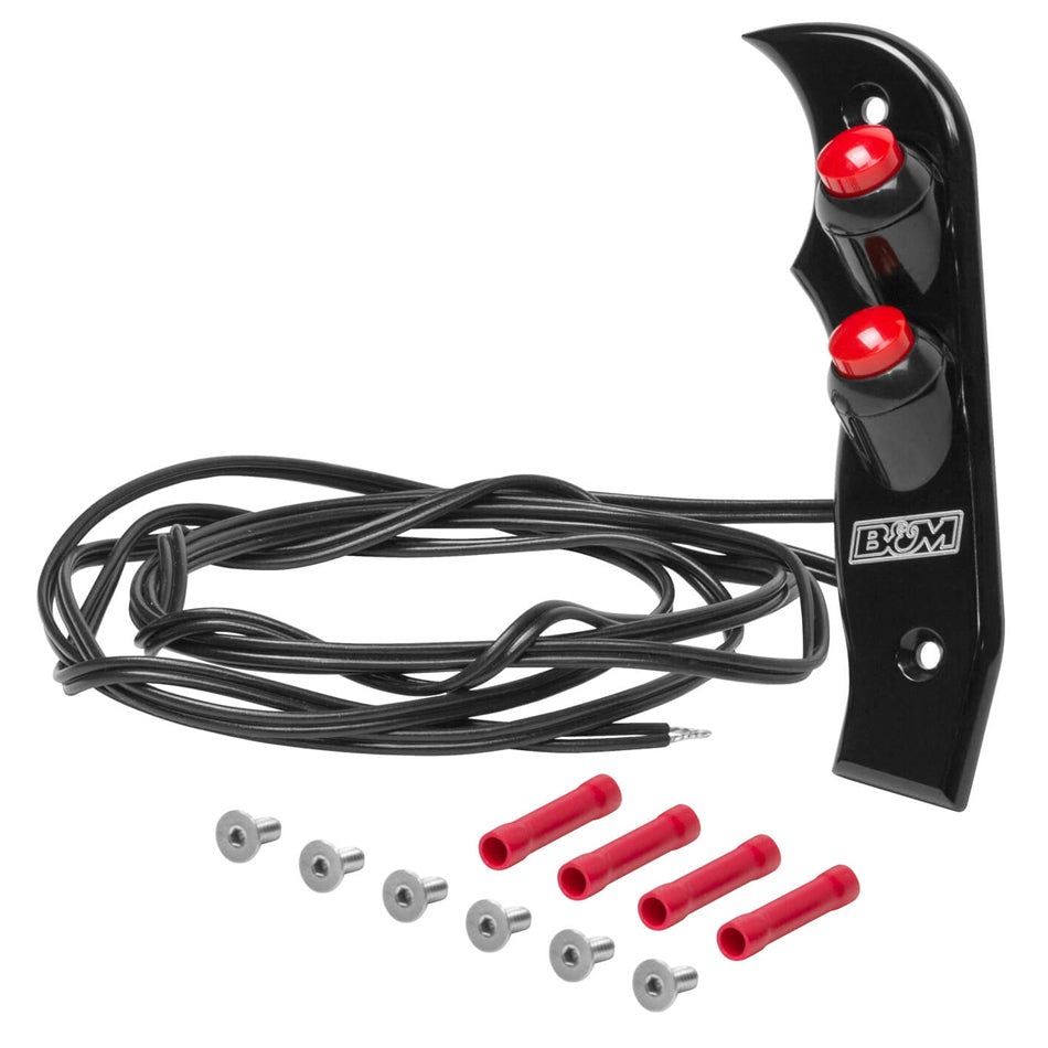 B And M Automotive BMM81164 Magnum Grip Side Plates w/ 2 Buttons