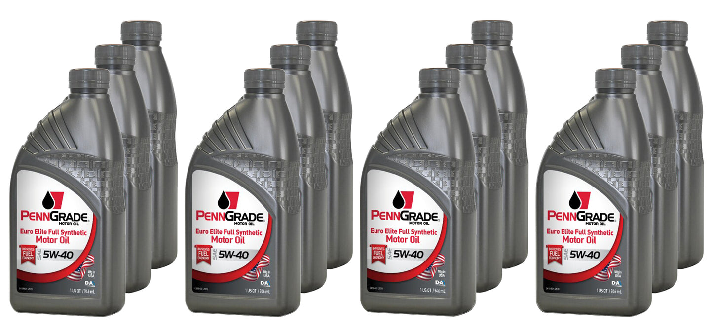Penngrade Motor Oil BPO61366-12 PennGrade Euro Elite 5w40 Case 12 x 1 Quart
