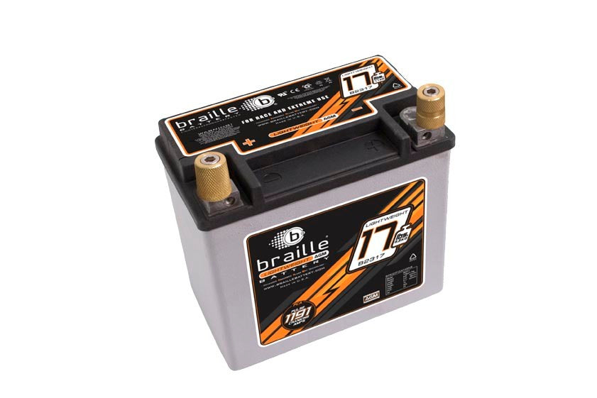 Braille Auto Battery BRBB2317 Racing Battery 17lbs 1191 PCA 6.8x4.0x6.1