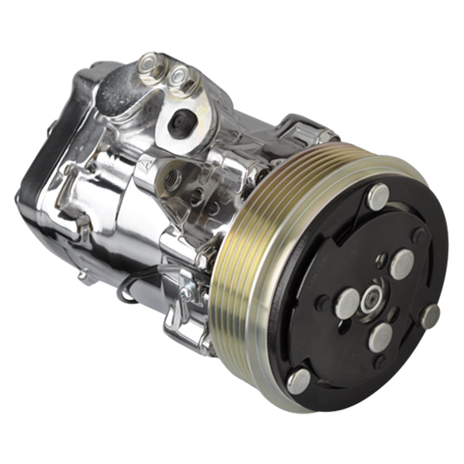 Billet Specialties BSP12060 A/C Compresser SD-7 Serpintine Polished