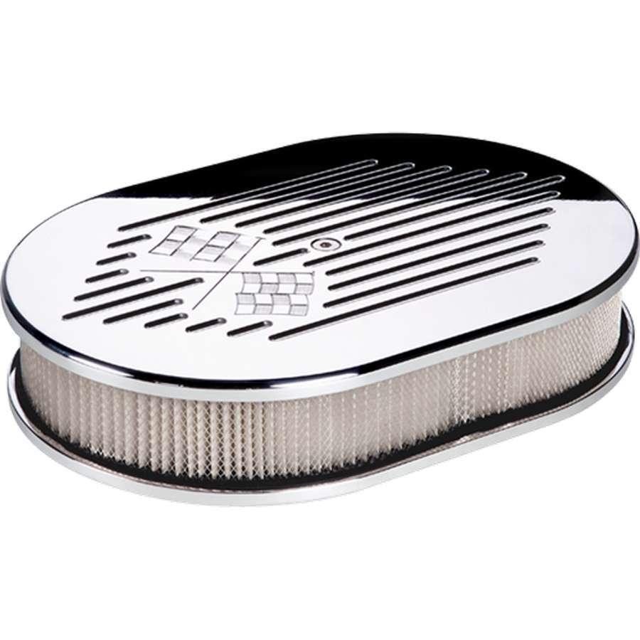 Billet Specialties BSP15327 Small Oval Air Cleaner W/Flags