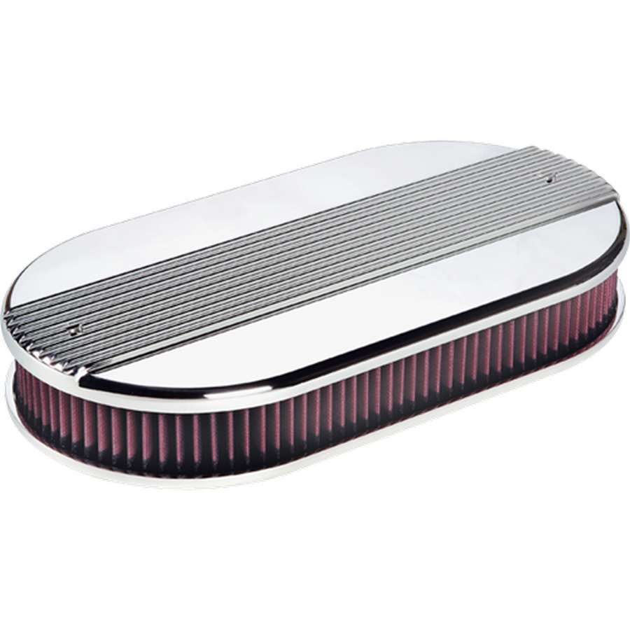 Billet Specialties BSP15650 Dual Quad Ribbed Oval Air Cleaner