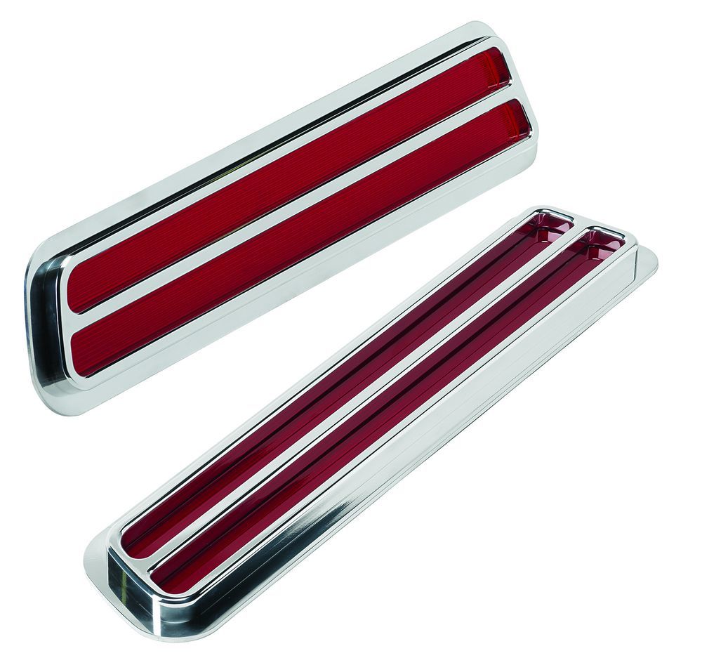 Billet Specialties BSP61737 1969 Camaro Taillights Polished Slotted