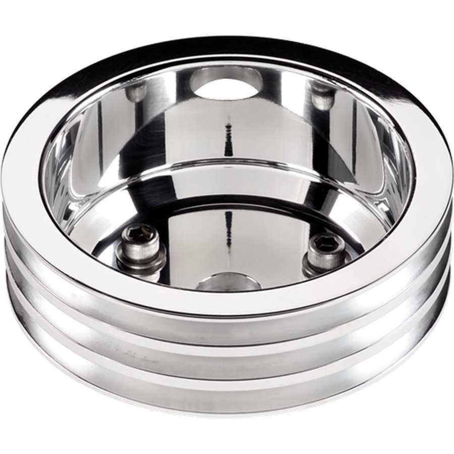 Billet Specialties BSP78230 SBC 3 GRV Crank Pulley LWP Polished