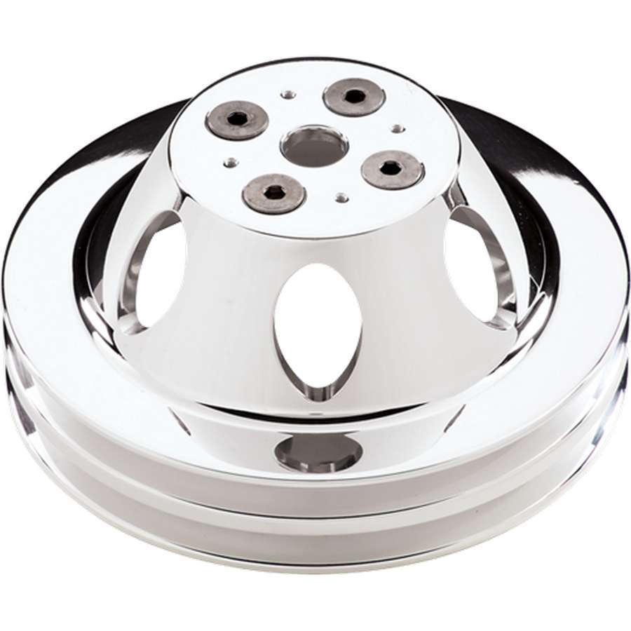 Billet Specialties BSP80220 Polished SBC 2 Groove Upper Pulley