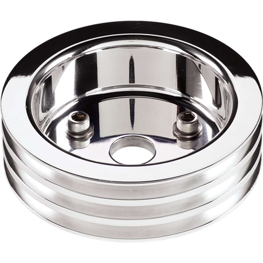 Billet Specialties BSP81320 Polished SBC 3 Groove Lower Pulley