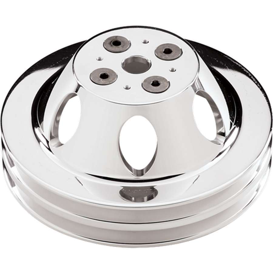 Billet Specialties BSP82220 Polished BBC 2 Groove Upper Pulley