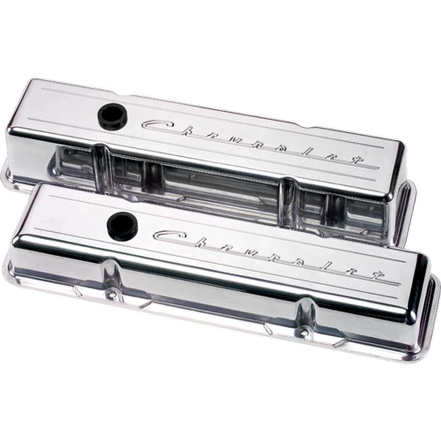 Billet Specialties BSP95123 SBC Script Short Valve Cover