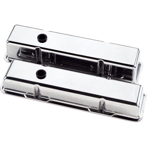 Billet Specialties BSP95129 Valve Cover SBC Short Plain Polished