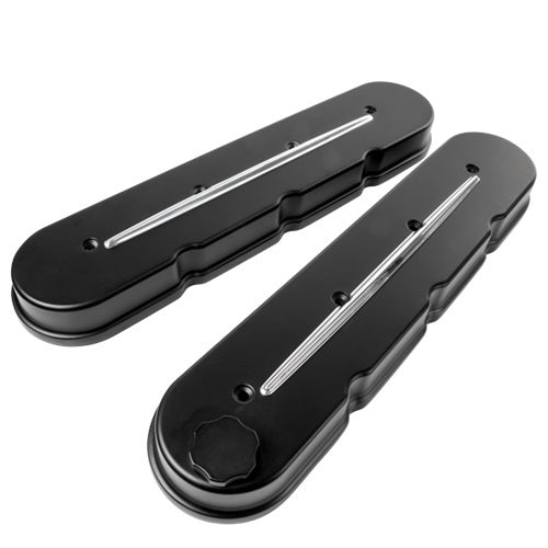 Billet Specialties BSP95424 LS Streamline Valve Covers Satin Black