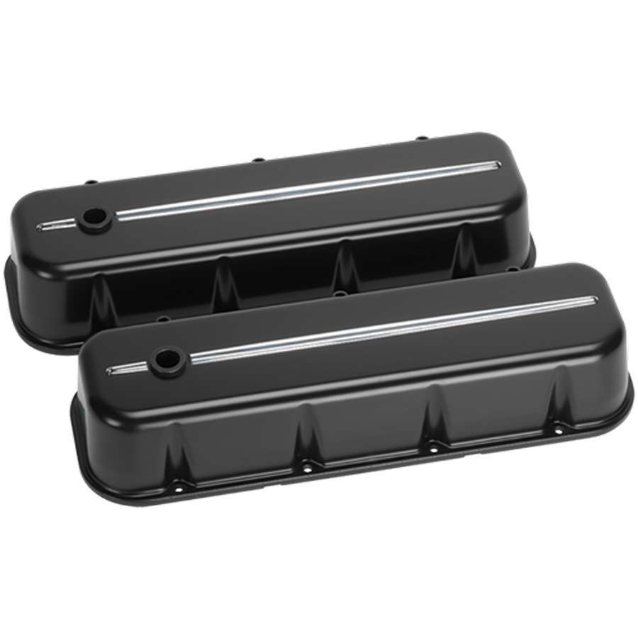 Billet Specialties BSP96124 BBC Tall Valve Covers Black