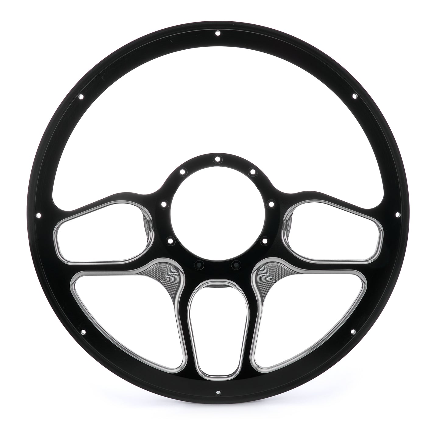 Billet Specialties BSPBC30102 Steering Wheel 1/2 Wrap 14in Win Lite Black