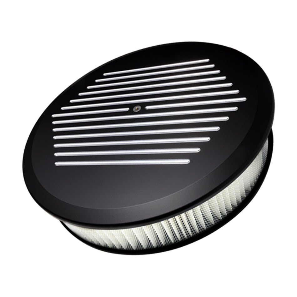 Billet Specialties BSPBLK15820 Air Cleaner 14in Round Ball Milled Black