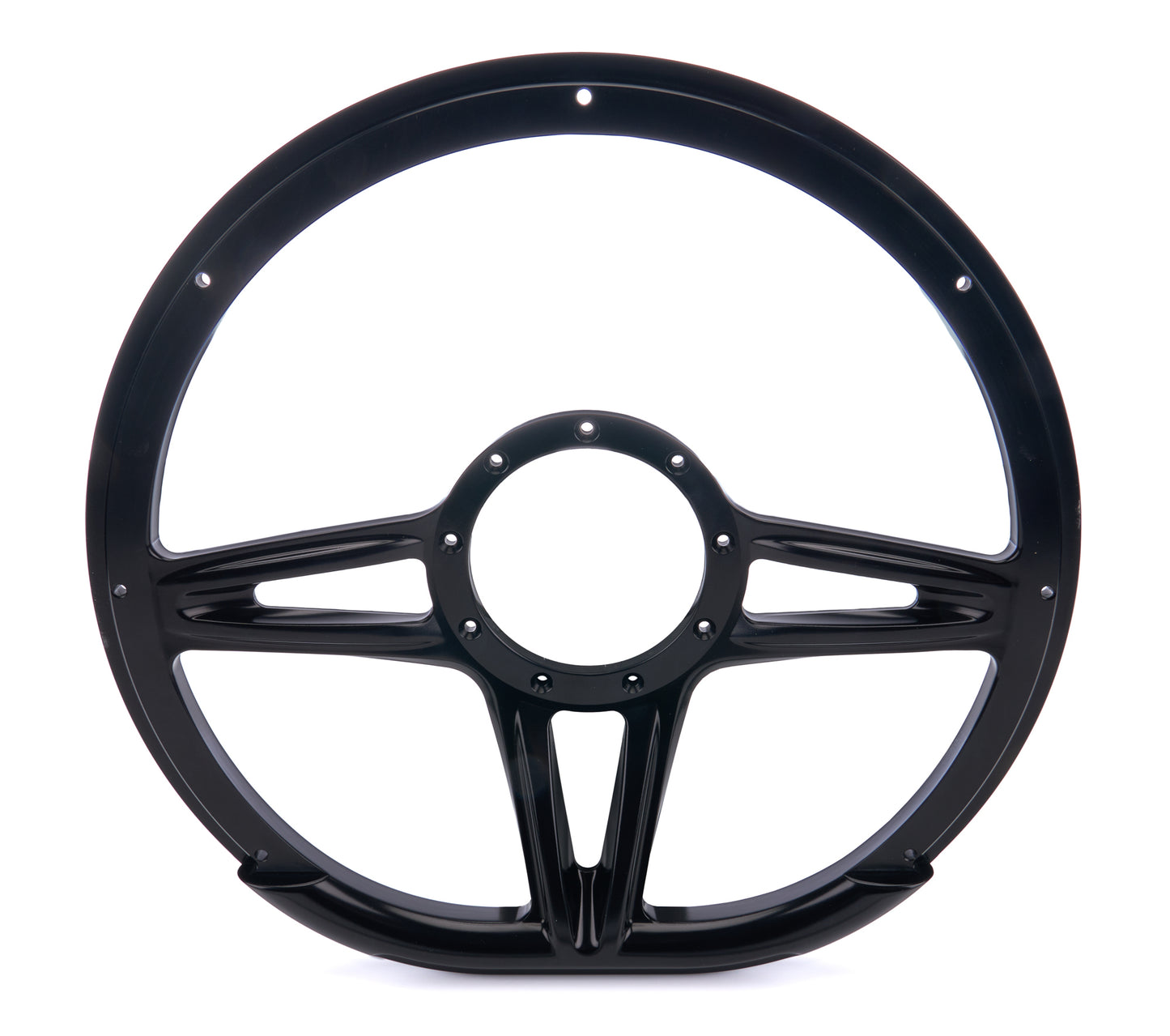 Billet Specialties BSPBLK29441 Steering Wheel 14in D-Shape Victory Black