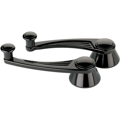 Billet Specialties BSPBLK46525 Black Window Crank Ball Milled GM/Ford 49-Up