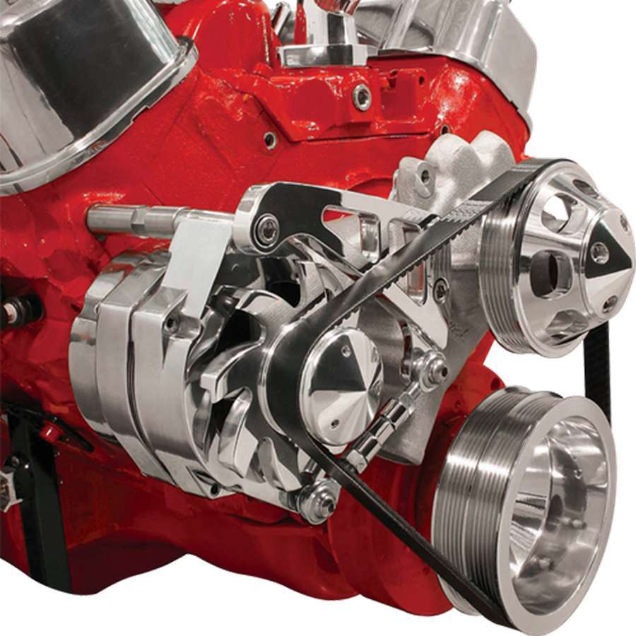 Billet Specialties BSPFM0207PC BBC Alt Bracket LWP Mid Mount Passenger Side