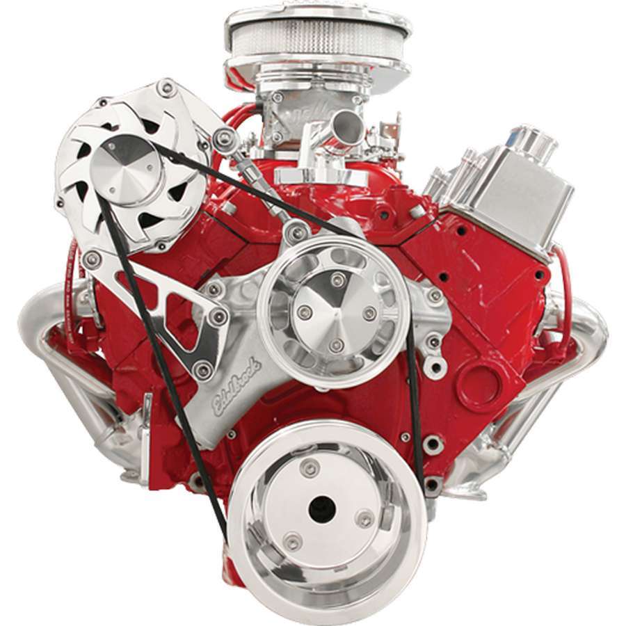 Billet Specialties BSPFM2110PC SBC LWP Serpentine Conv. Kit