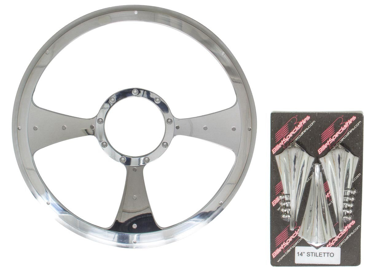 Billet Specialties BSPP30092 Stiletto - Profile Steering Wheel 14in