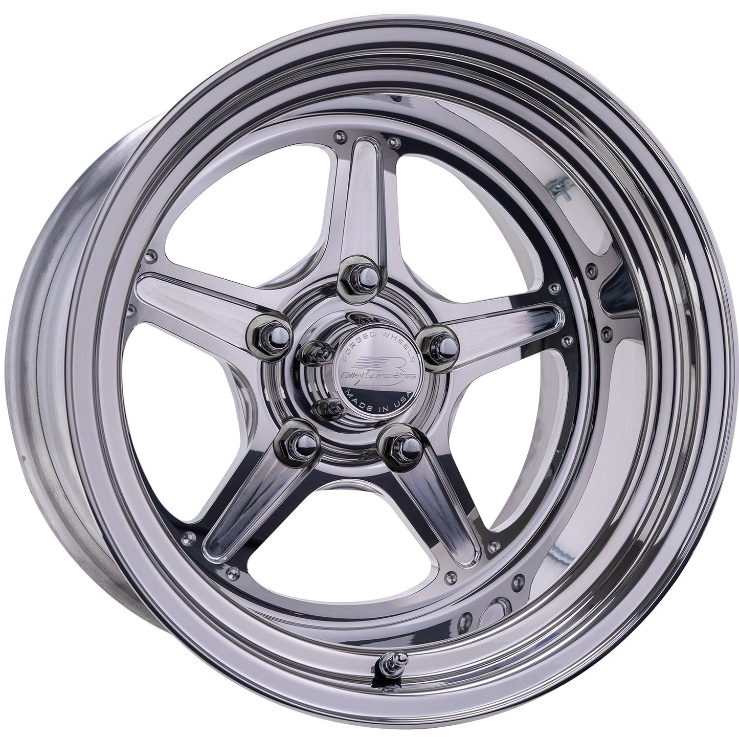 Billet Specialties BSPRS23512L6535 Street Lite Wheel 15X12 3.5 BS 5X4.5 BC