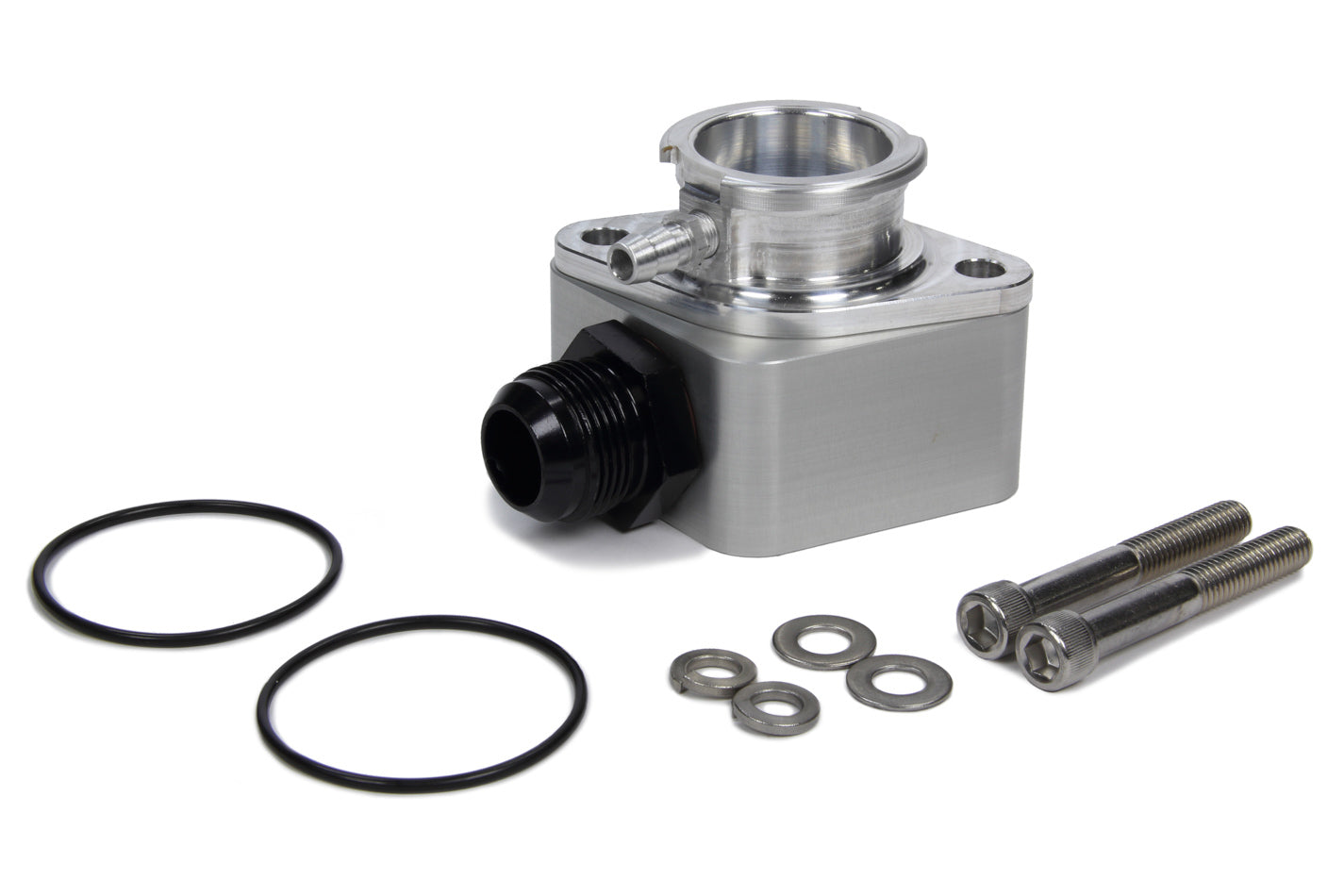 Canton CAN80-006 Billet Filler Water Neck w/16AN Hose Fitting