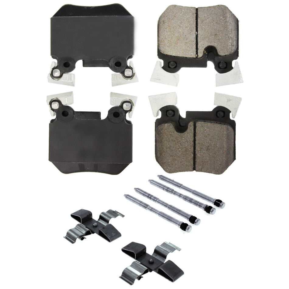 Centric Brake Parts CBP105.13720 Posi-Quiet Ceramic Brake Pads with Shims and Har
