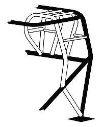 Chassis Engineering CCE4024 Funny Car Cage Addition 1-5/8in x .134in M/Steel