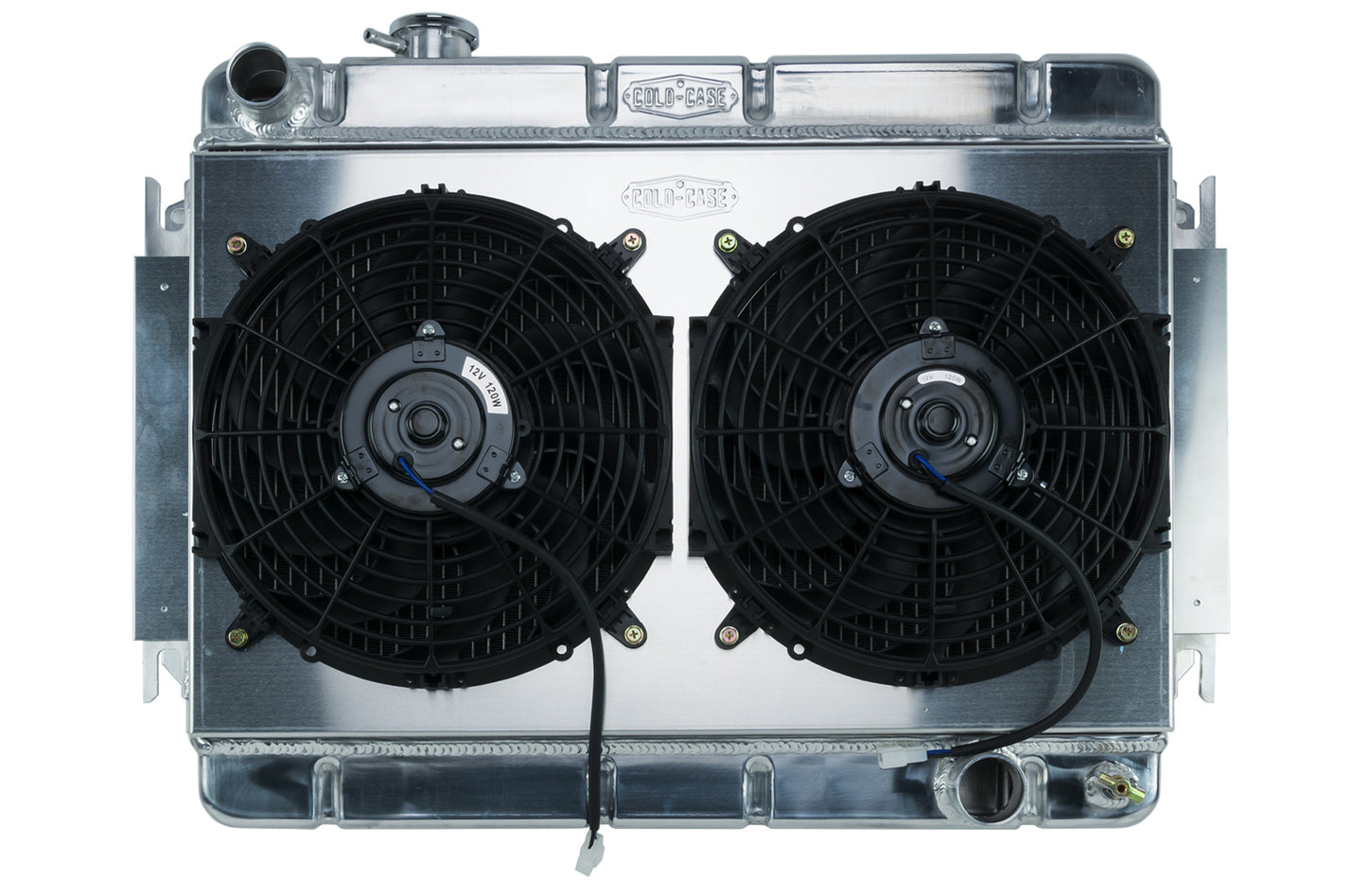 Cold Case Radiators CCRCHE542K 66-67 Chevelle Radiator & Dual 12in Fan Kit MT