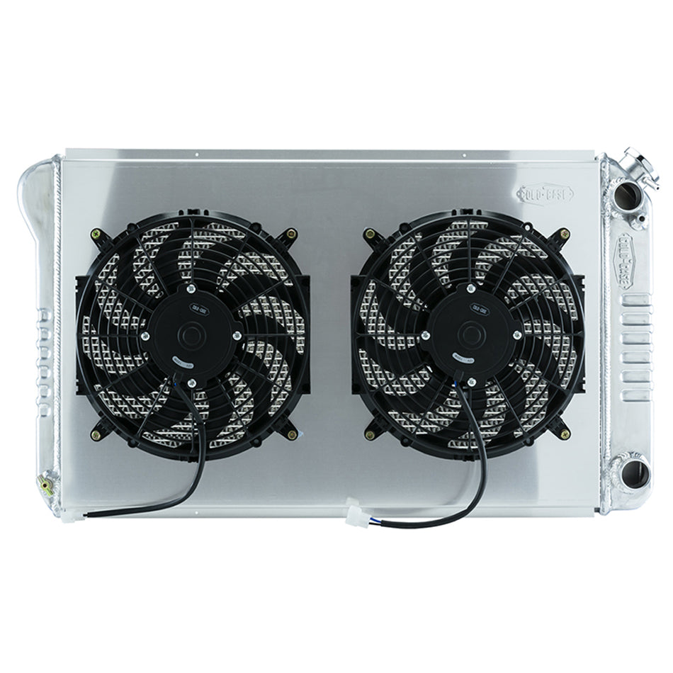 Cold Case Radiators CCRGMA546AK 68-72 A-Body LS Swap Rad iator &Dual 12in Fan