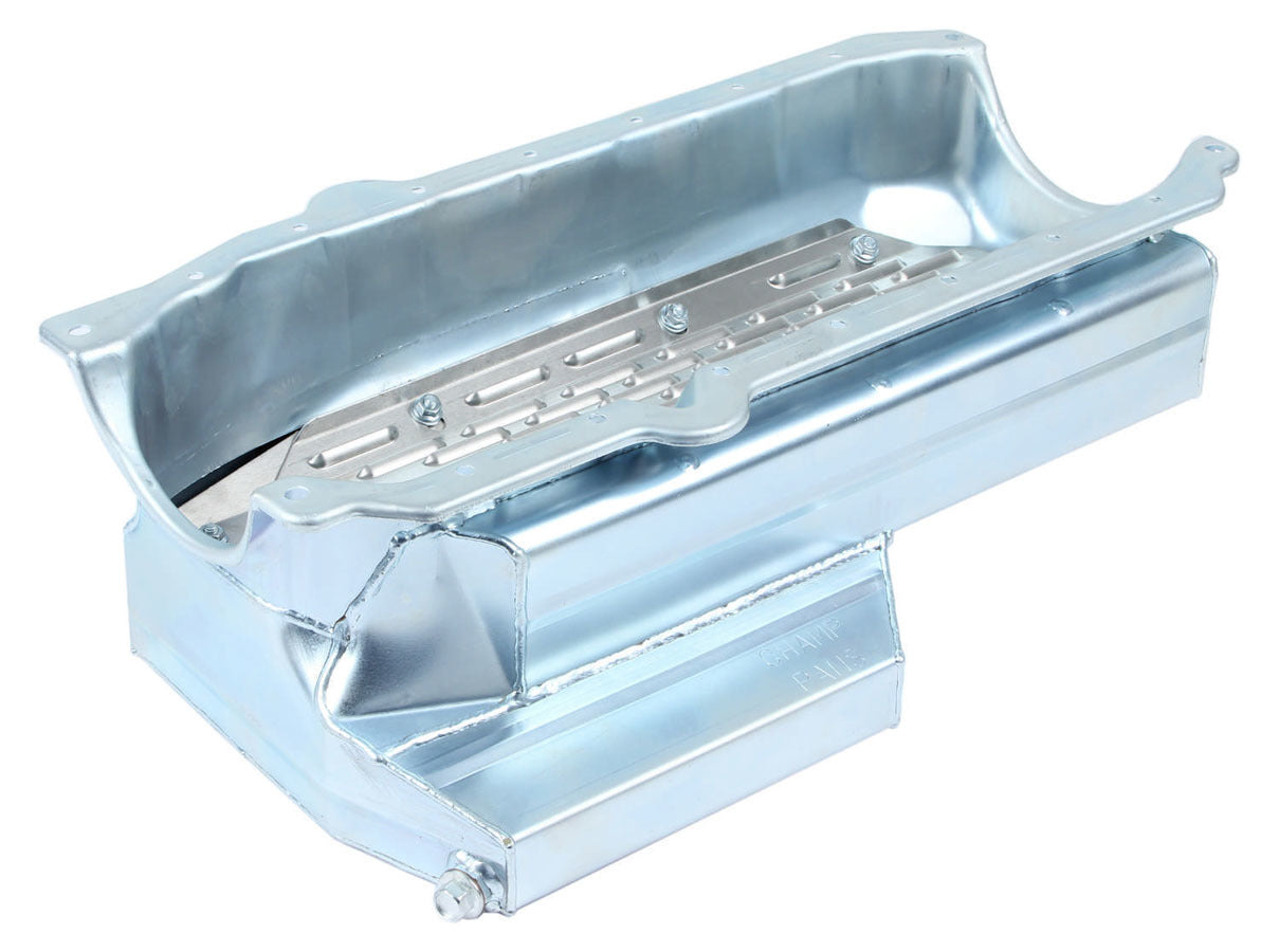 Champ Pans CHACP106KORB SBC Oil Pan - 6.5 Deep w/Kick-Out 86-Up