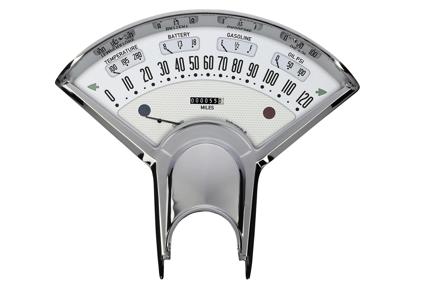 Classic Instruments CLABET00W Bel Era Gauge Set White