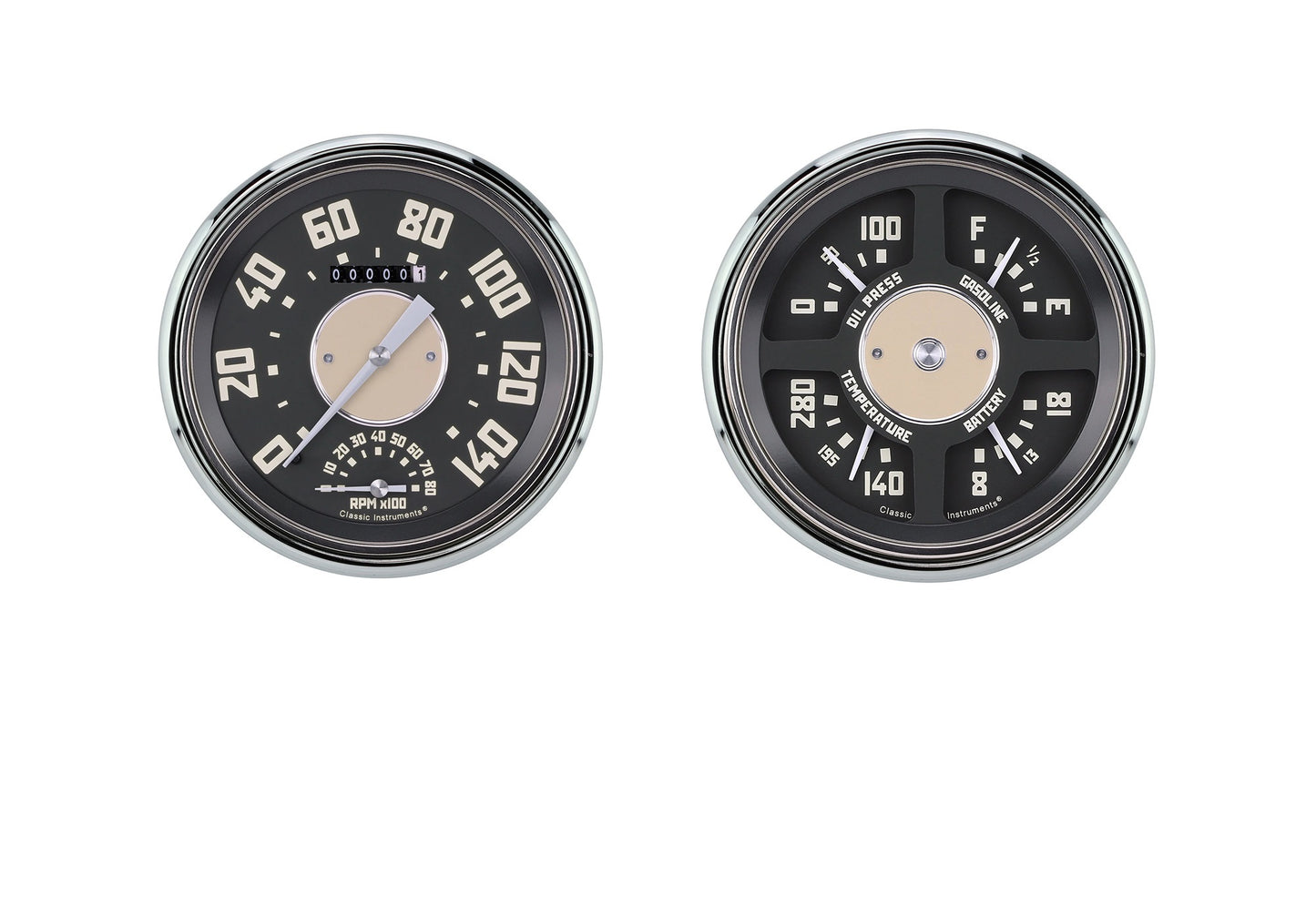 Classic Instruments CLACT47OE62 47-53 Chevy Truck Quad Gauge w/Tach