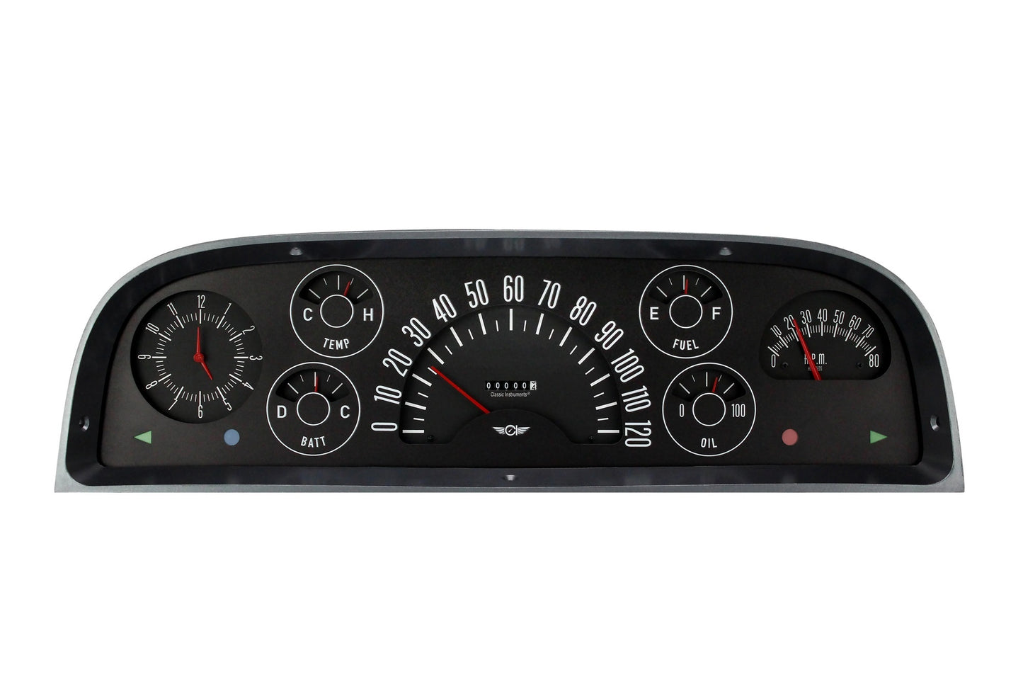 Classic Instruments CLACT60B 60-63 Chevy Truck Gauge Set Black
