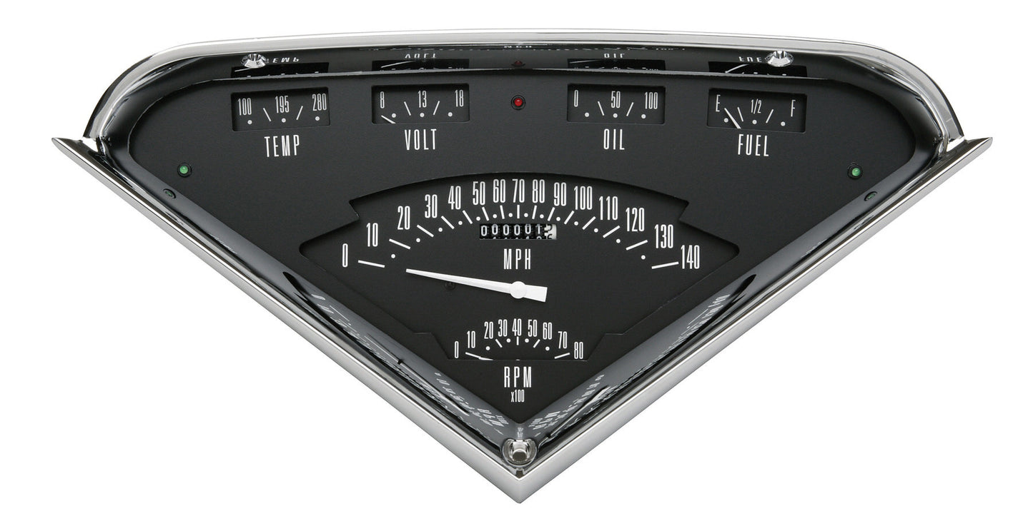 Classic Instruments CLATF01B Tach Force 6 Gauge Set Black