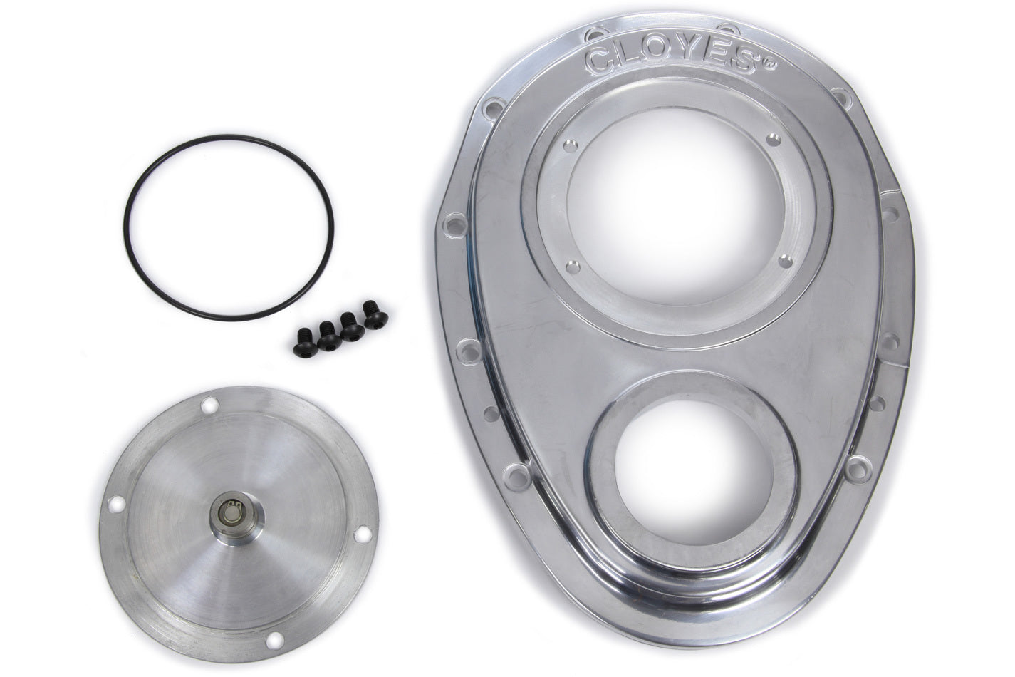 Cloyes CLO9-221 Aluminum Timing Cover - SBC 2pc.