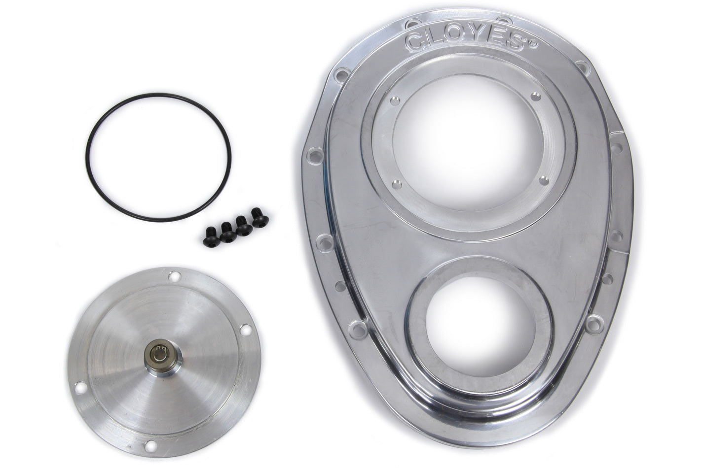 Cloyes CLO9-227 Aluminum Timing Cover - SBC w/BBC Snout