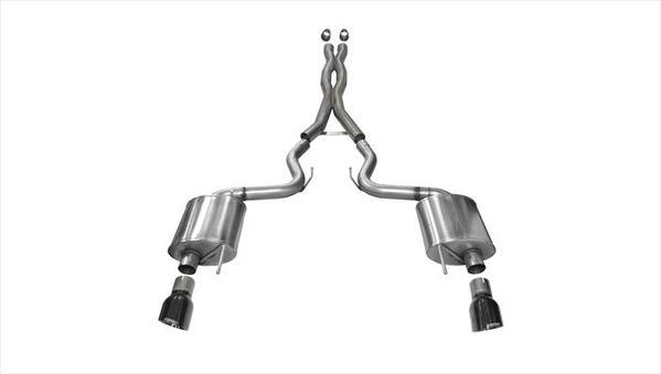 Corsa Performance COR14332BLK Exhaust Cat-Back - 3.0in Dual Rear Exit