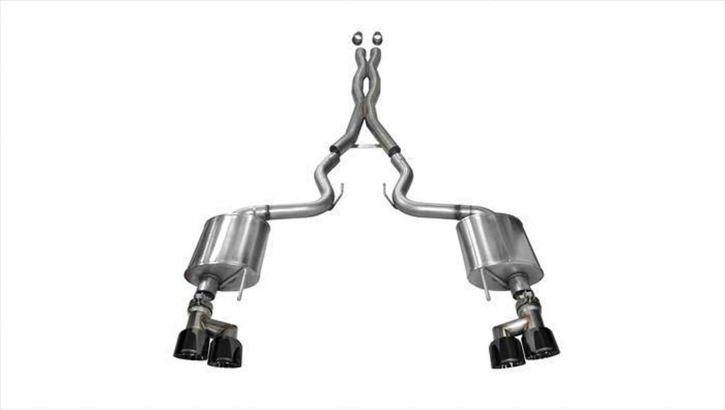 Corsa Performance COR14337BLK Exhaust Cat-Back - 3.0in Dual Rear Exit