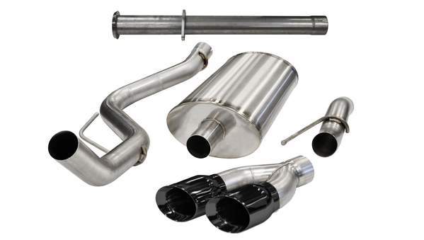Corsa Performance COR14759BLK Exhaust Cat-Back - 3.0in Cat-Back Single Side E